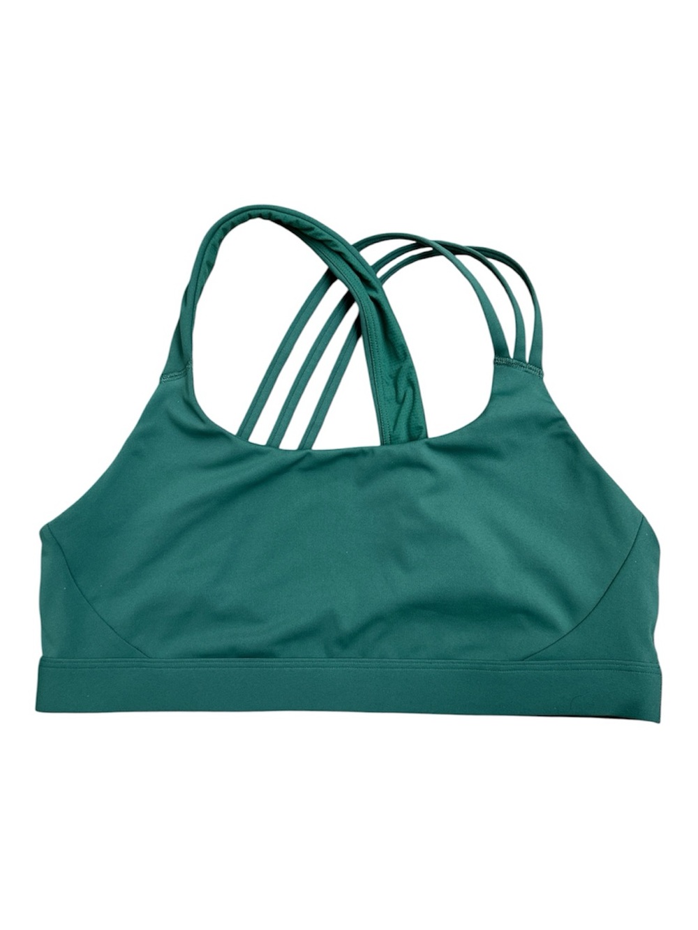 Athleta XL Train Free Strappy Green Sports Bra